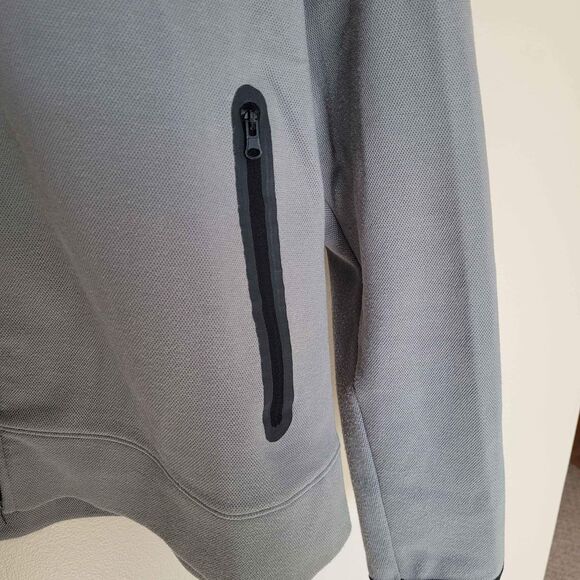 Old Navy Sctive Dynamic Fleece Light Grey Full Zip Sweater Mens Size XL - Picture 3 of 6